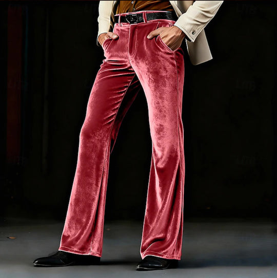 Herren Elegante und weiche Velours-Hose Nord Taschen