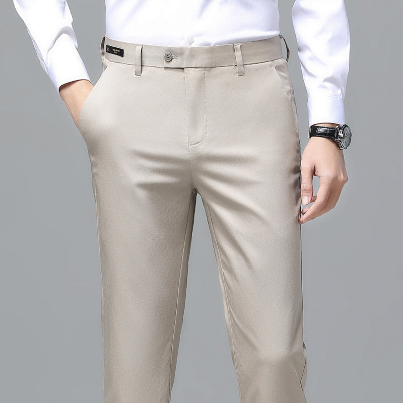 Herren Elegante Business-Chino mit Stretchkomfort und schlankem Bügelsaum Nord Taschen