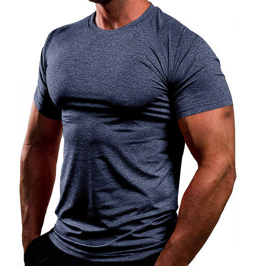 Herren Atmungsaktives Fitness-T-Shirt aus leichtem Stoff mit körperbetontem Schnitt