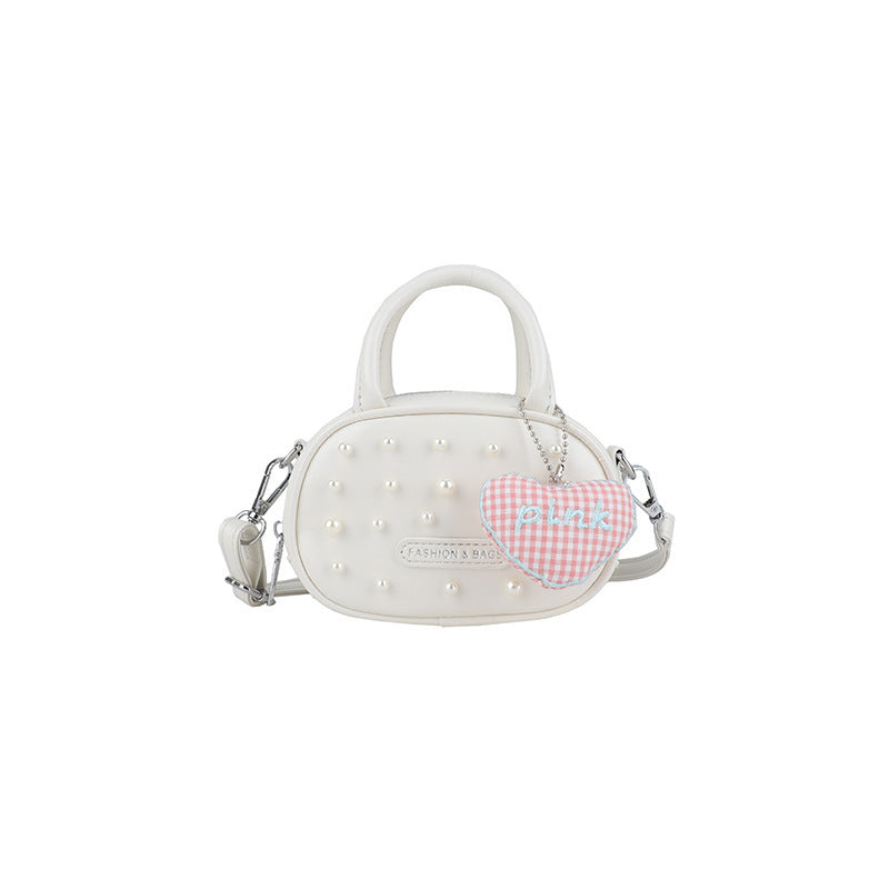 Damen trendige Mini-Handtasche mit auffälligen Perlenapplikationen Nord Taschen