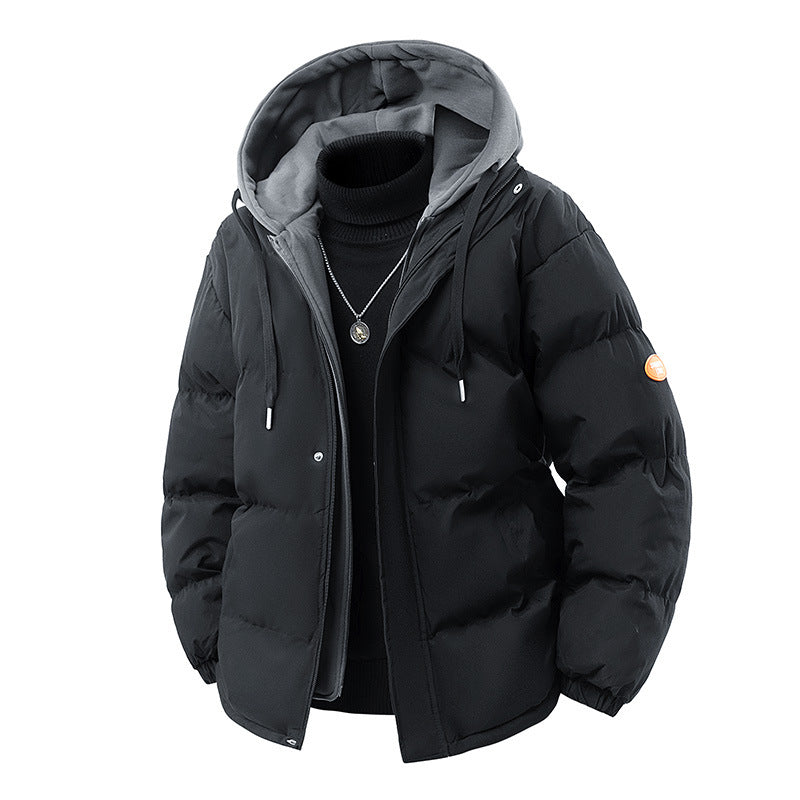 Herren Gepolsterte Wintersteppjacke mit integrierter Kapuzen-Innenlage und winddichter Thermofüllung Nord Taschen