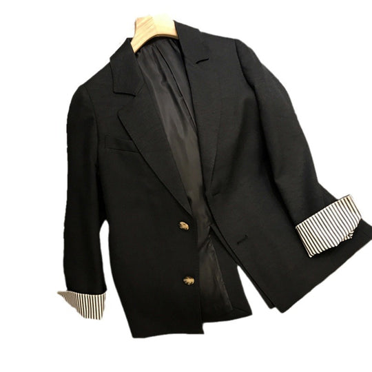 Damen Eleganter Blazer mit kontrastierenden Ärmelaufschlägen Nord Taschen