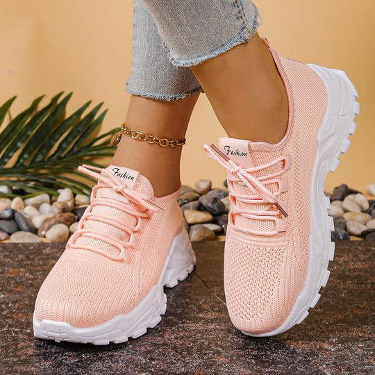 Damen Sportliche Mesh Sneakers mit dämpfender Sohle und atmungsaktiver Konstruktion