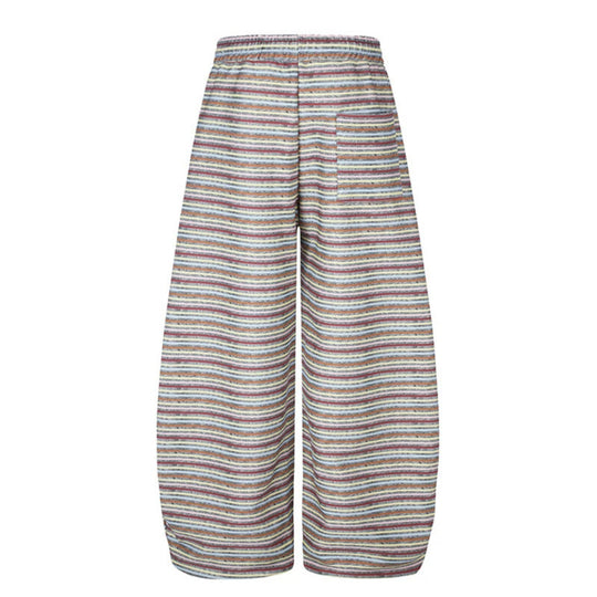 Damen Weite Palazzo‑Loungehose mit Tunnelzugbund und verstellbaren Saumkordeln Nord Taschen