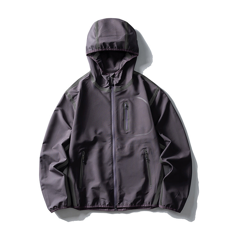 Unisex Wasserdichte Softshell-Outdoorjacke mit verschweißten Nähten und Kapuze Nord Taschen