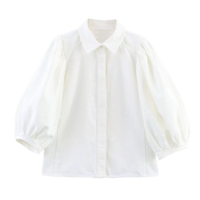 Damen 100+ hochtaillierte weite Denim‑Palazzohose mit Five‑Pocket und geradem Saum Nord Taschen