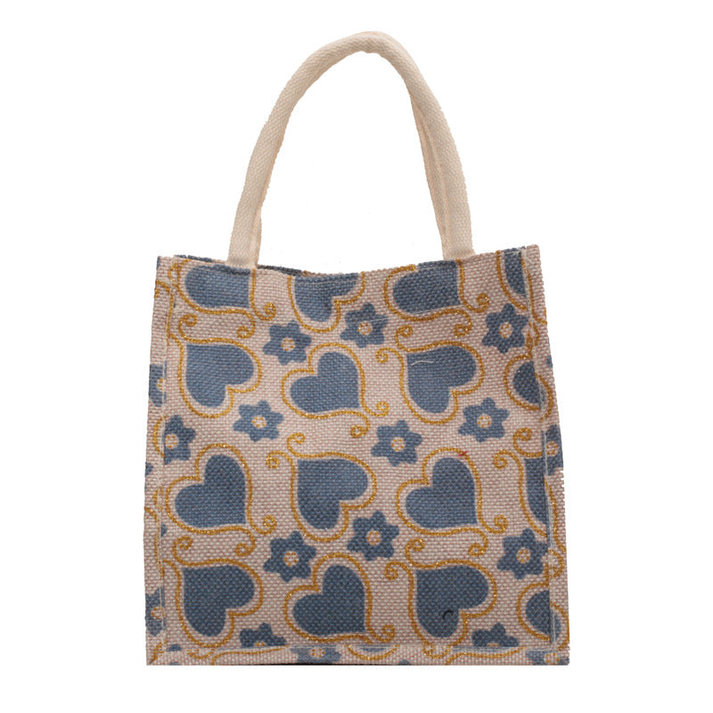 Damen Tragetasche mit floralem Herzdesign und stabilen Griffen Nord Taschen