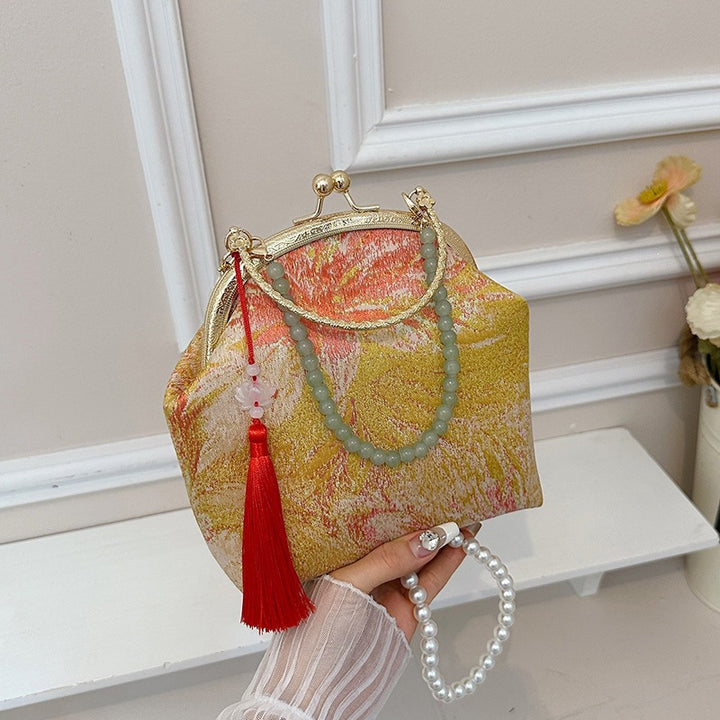 Damen elegante Geldbörse mit kunstvollem Blumenmuster Nord Taschen