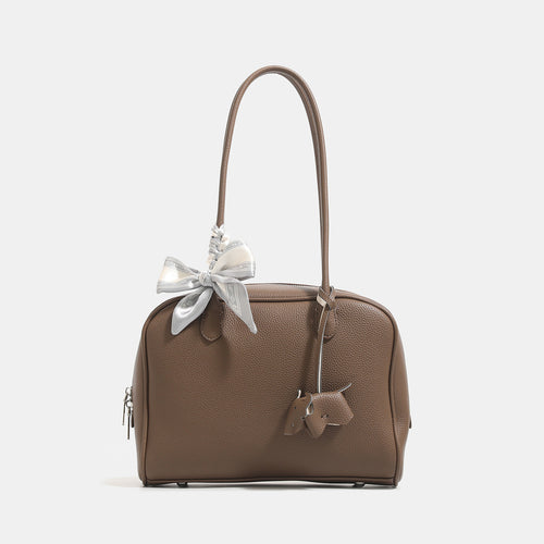 Damen Handtasche mit elegantem Schleifen-Detail und strukturiertem Kunstleder Nord Taschen
