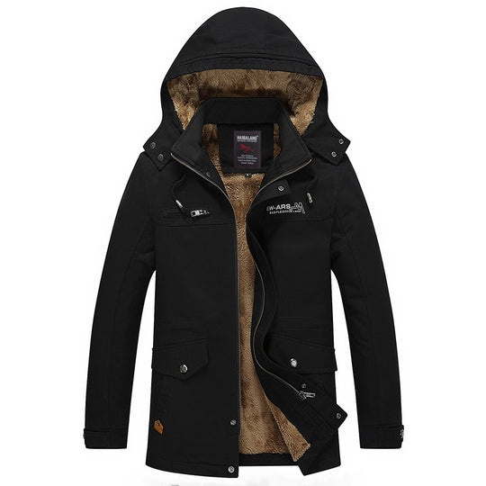 Herren mittellanger Fieldparka im Urban-Style mit Teddyfleece-Innenfutter Nord Taschen