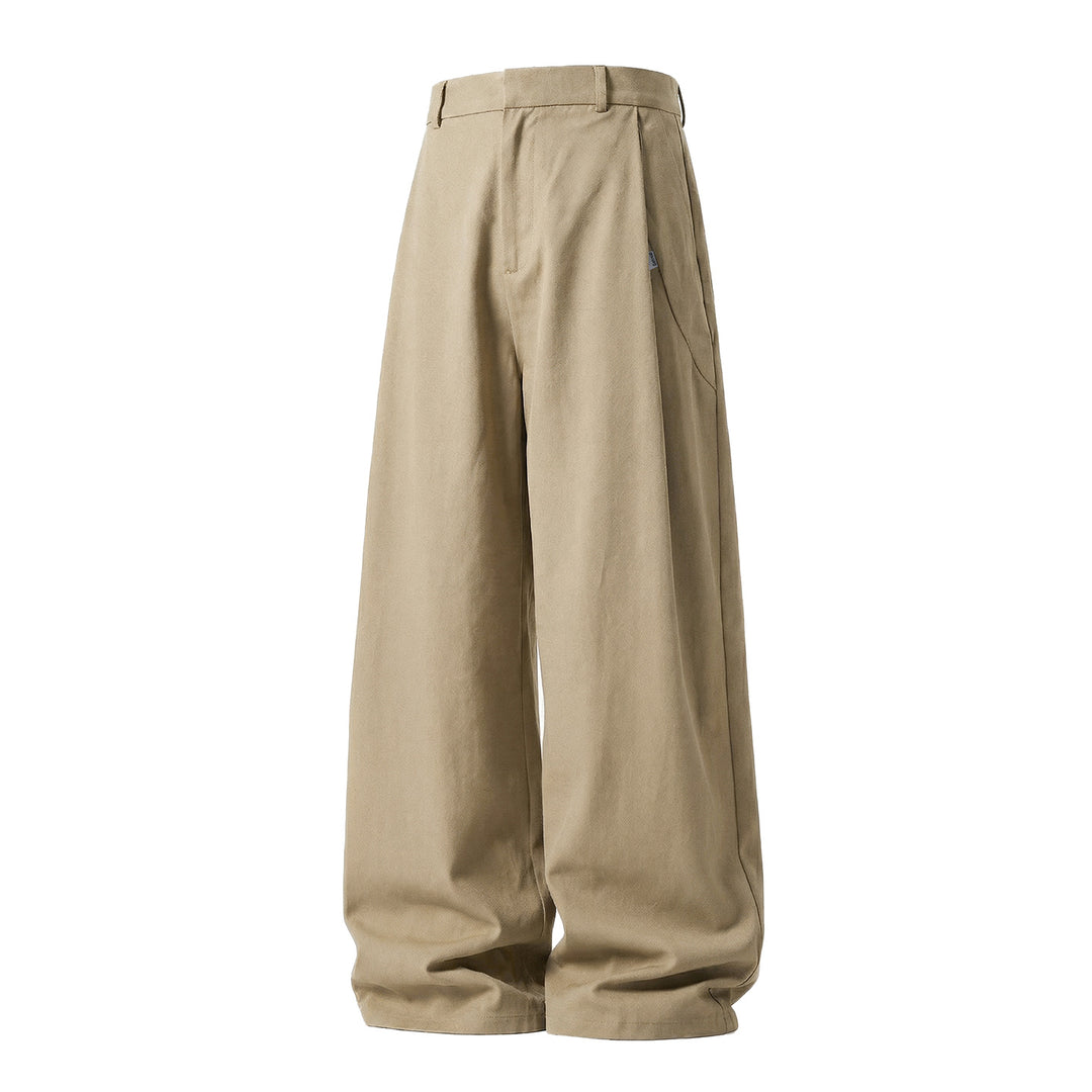 Damen Extraweite High‑Waist Palazzohose im fließenden Weitbein‑Schnitt mit Bundfalten und Schrägtaschen Nord Taschen