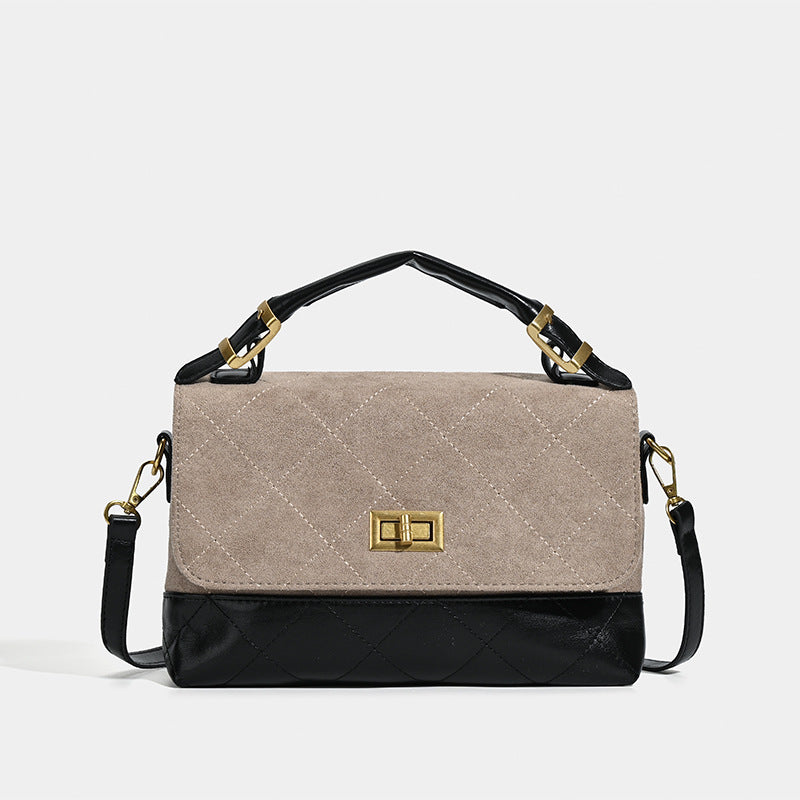 Damen Handtasche mit eleganter Steppverarbeitung und praktischem Schulterriemen Nord Taschen