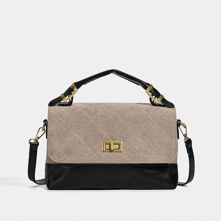 Damen Handtasche mit eleganter Steppverarbeitung und praktischem Schulterriemen Nord Taschen