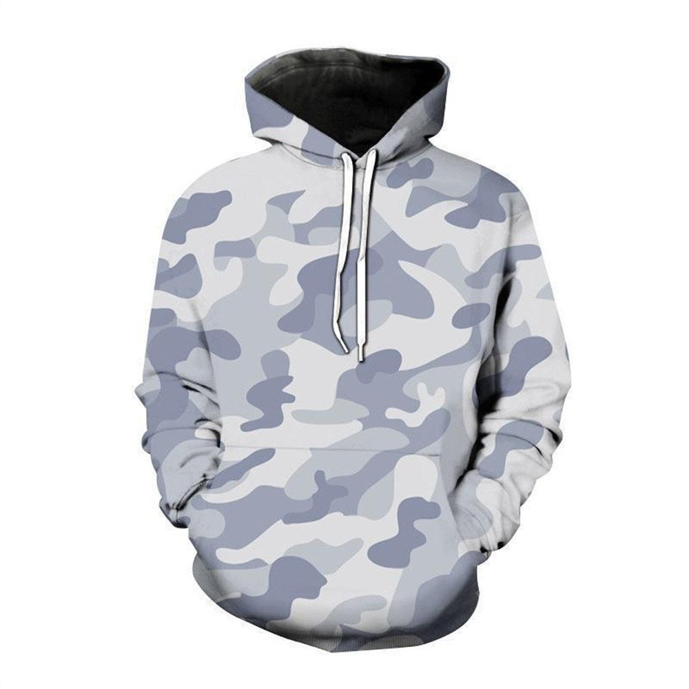 Damen Kapuzenpullover mit modernem Camouflage-Muster Nord Taschen