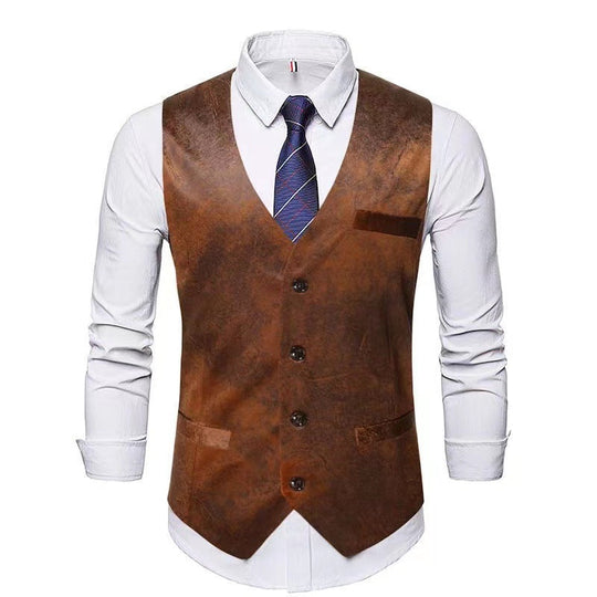 Herren stylische Weste mit akzenten und praktischen Taschen