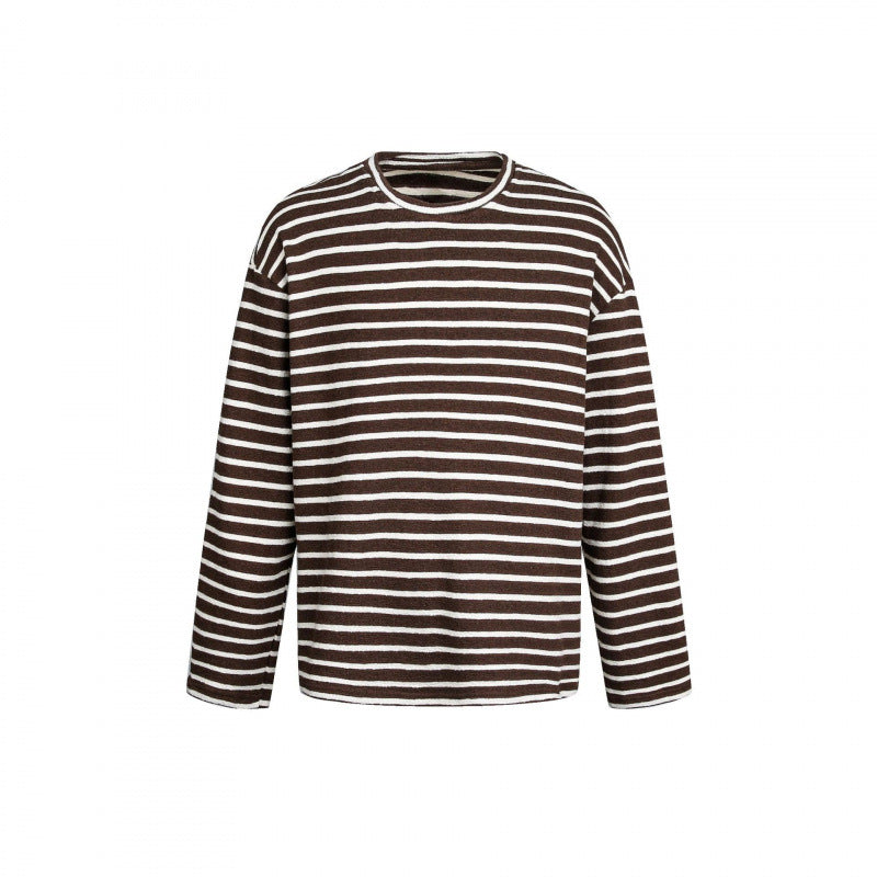 Unisex Maritimes Ringel-Strickshirt mit weitem Schnitt und Rundhals Nord Taschen