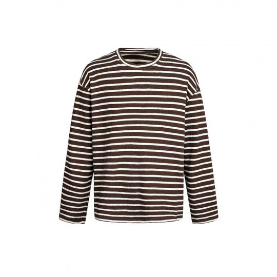 Unisex Maritimes Ringel-Strickshirt mit weitem Schnitt und Rundhals Nord Taschen