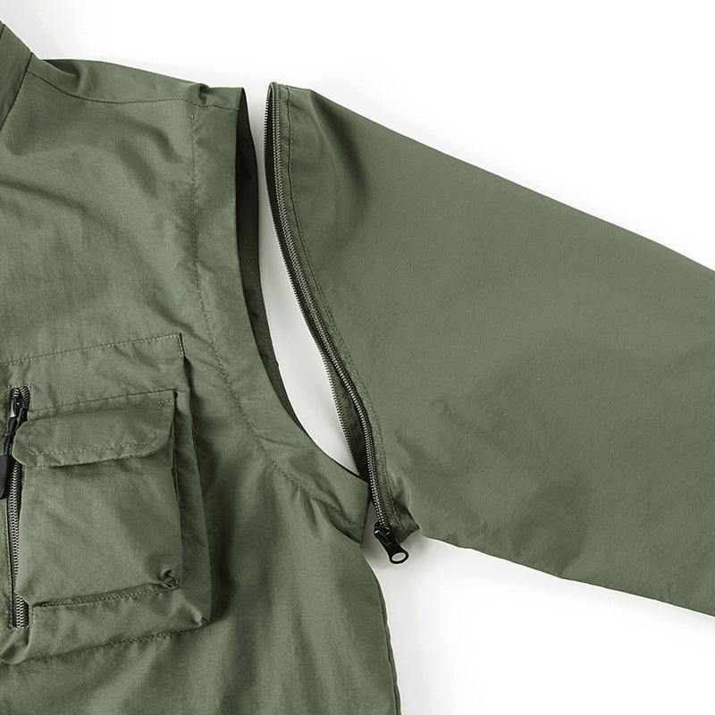 Herren leichte Multifunktions-Fieldjacke mit zahlreichen Utility‑Taschen und Belüftungsdetails Nord Taschen