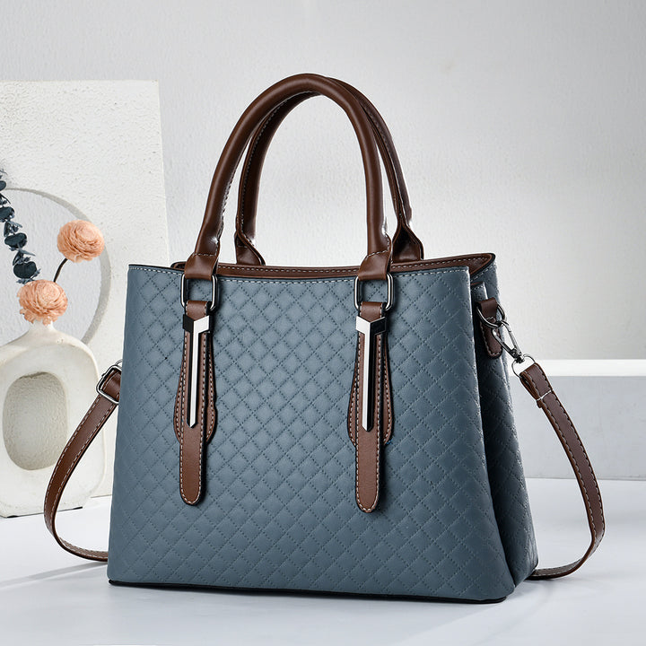 Damen elegante Henkeltasche mit strukturiertem Leder Nord Taschen