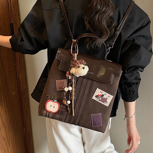 Damen Rucksack mit verspieltem Motiv und charmanten Applikationen Nord Taschen