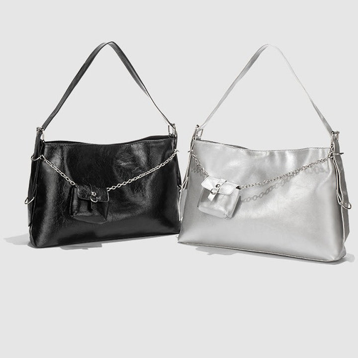 Damen Hobo-Tasche mit schickem Kettenakzent und praktischem Innenlayout Nord Taschen