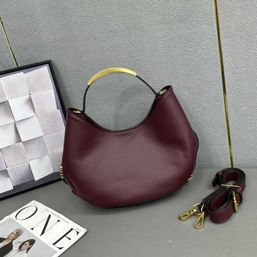 Damen Handtasche mit elegantem Goldgriff Nord Taschen