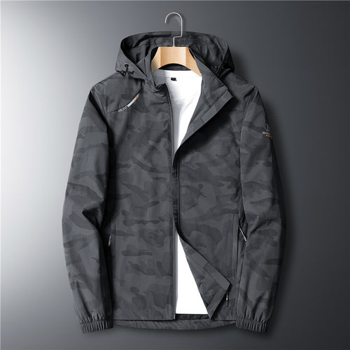 Herren Ultraleichter Softshell-Hoodie mit Tarnmuster, wasserabweisend und atmungsaktivem Meshfutter Nord Taschen