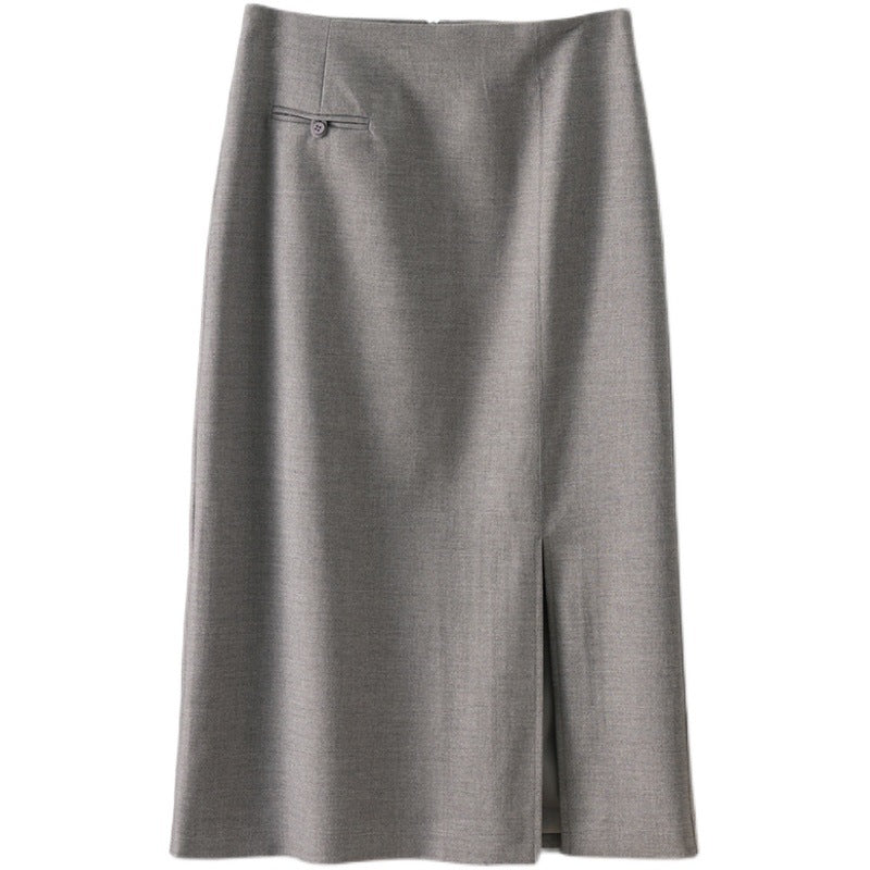Damen Eleganter, hochausschnittiger Faltenrock Nord Taschen