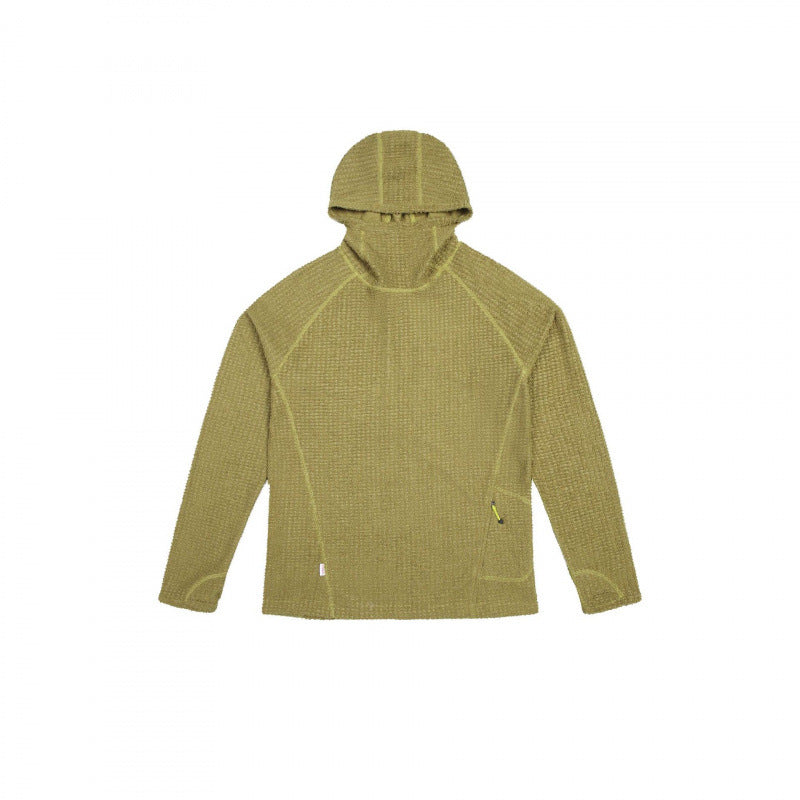 Unisex Texturierter Kapuzenpullover im Boxy‑Cut aus Waffelstrick mit Raglanärmeln und aufgesetzter Tasche Nord Taschen