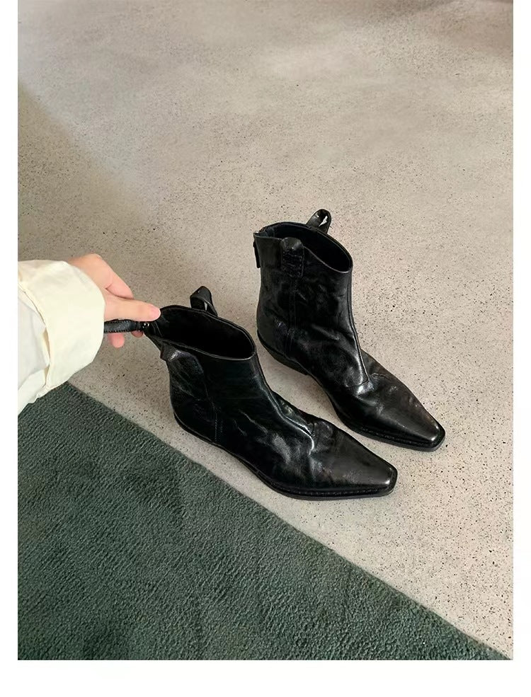 Herren Western-Stiefelette mit spitzer Kappe und Zugschlaufen Nord Taschen