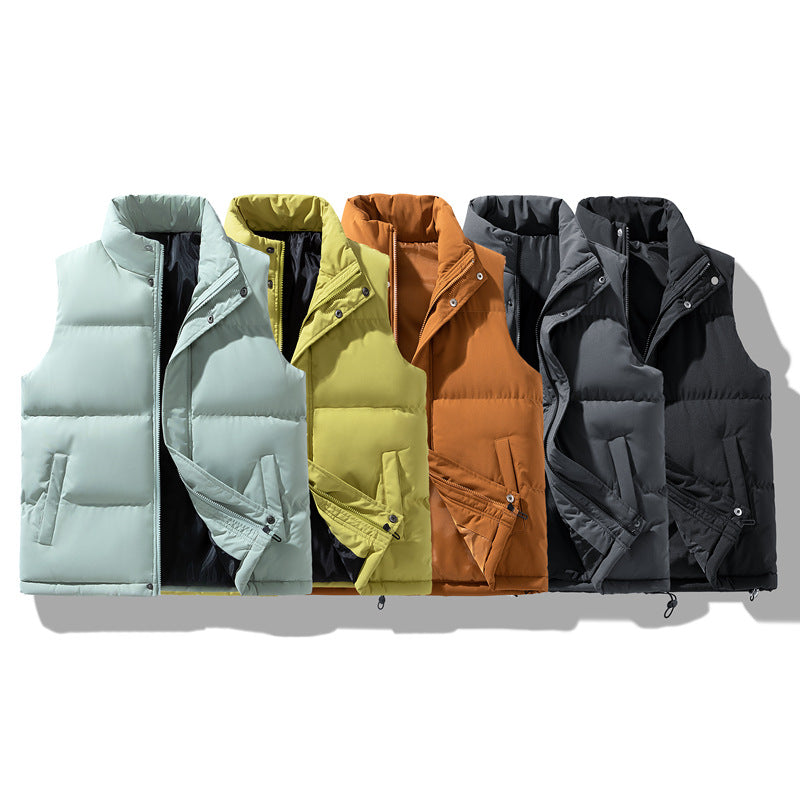 Herren Isolierende Outdoor-Steppweste mit hohem Kragen, 2‑Wege‑Reißverschluss & verdeckten Eingrifftaschen Nord Taschen