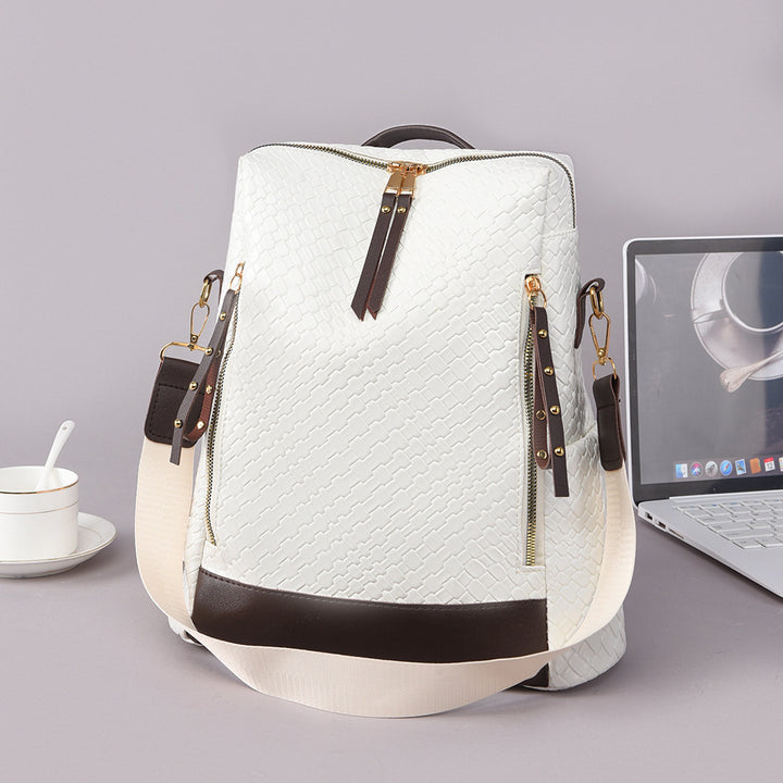 Damen eleganter Rucksack mit trendigem Schlangenleder-Design Nord Taschen