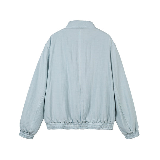 Damen Leichte Boxy‑Übergangsjacke mit durchgehendem Reißverschluss, elastischem Bund und Brust‑Welttasche Nord Taschen