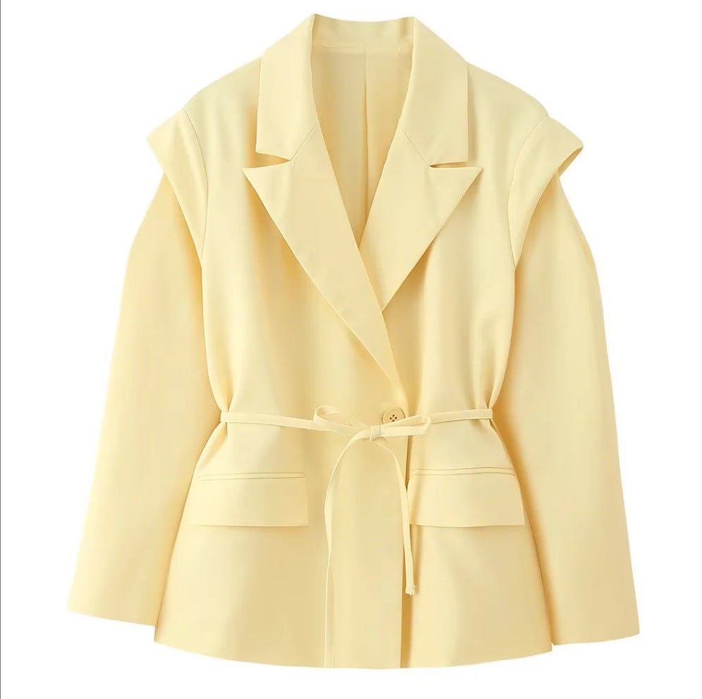 Damen 1100+ taillierter Blazer mit Tunnelzug, schmaler Kordel und Pattentaschen Nord Taschen