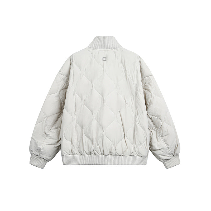 Damen Gesteppte Kurzblousonjacke mit Stehkragen und elastischem Saum Nord Taschen