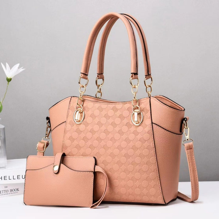 Damen elegante Handtasche mit praktischem Mini-Portemonnaie Nord Taschen