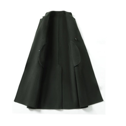 Herren Doppelreihiger Wollmantel mit Kaschmiranteil und schmaler Silhouette Nord Taschen
