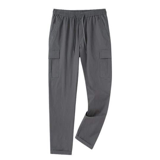 Herren Cargo-Jogginghose mit elastischem Bund, Kordelzug und aufgesetzten Klappentaschen Nord Taschen