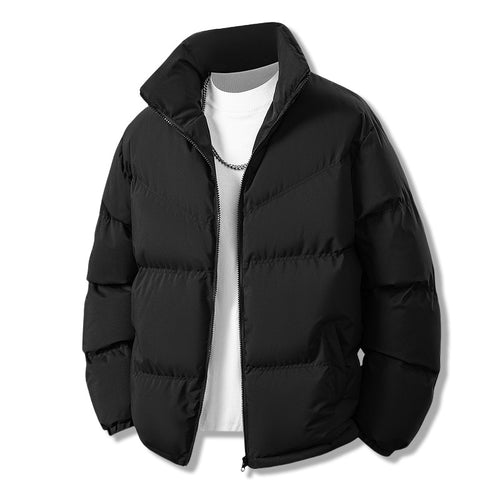 Herren Kurz gesteppte Thermo-Winterjacke mit hohem Stehkragen und winddichter Füllung Nord Taschen