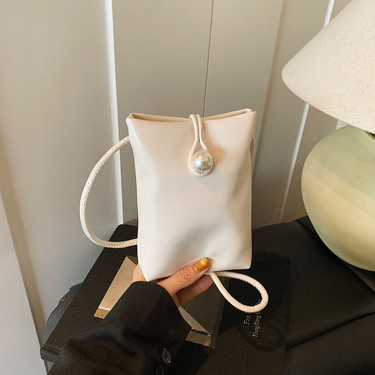 Damen elegante Clutch mit Perlenakzent Nord Taschen