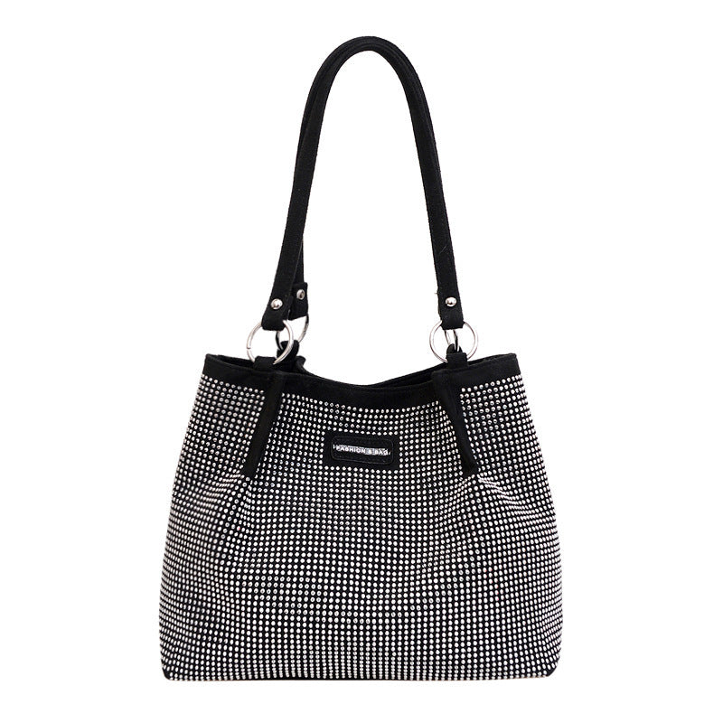 Damen elegante Handtasche mit funkelndem Strass Nord Taschen