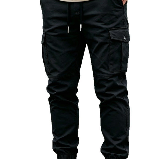 Herren Tapered Cargo-Jogginghose mit elastischem Saum, Kordelzug & Multifunktions‑Taschen Nord Taschen