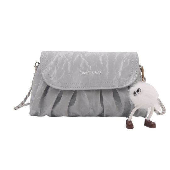 Damen modische Clutch-Tasche mit plissiertem Design Nord Taschen