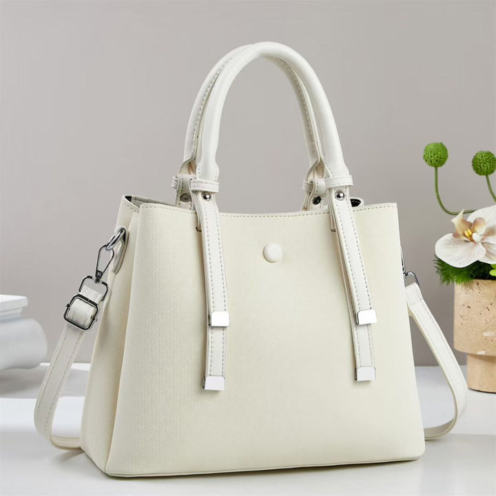 Damen elegante Handtasche mit strukturiertem Gewebe und abnehmbarem Schulterriemen Nord Taschen