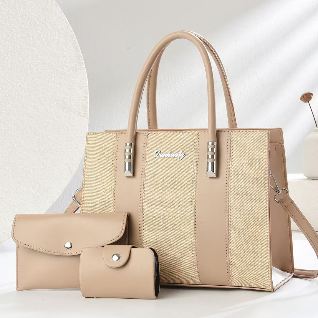 Damen elegante Shopper-Handtasche mit abnehmbaren Geldbörsen Nord Taschen
