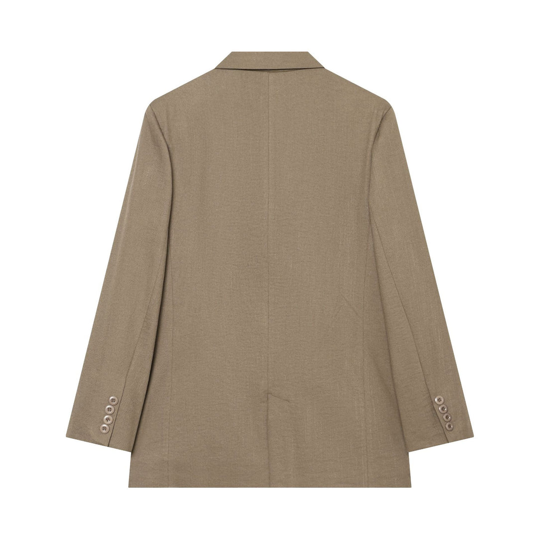 Damen Kastenblazer mit Drei‑Knopf‑Verschluss, Pattentaschen und leichter Schulterpolsterung Nord Taschen