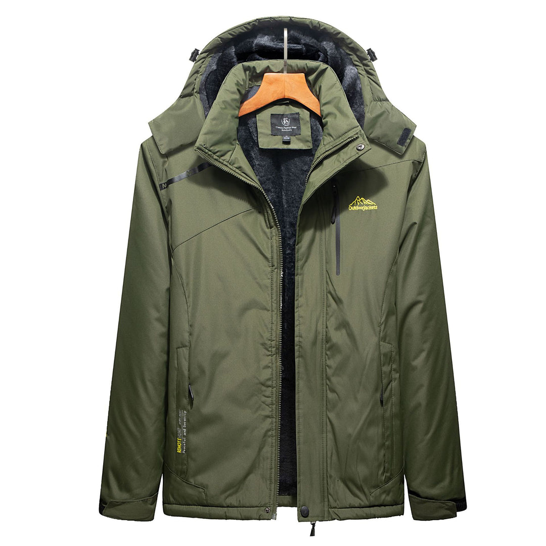 Herren Isolierte Winterparka mit Teddyfutter, Kapuze und wasserabweisender Außenhülle Nord Taschen
