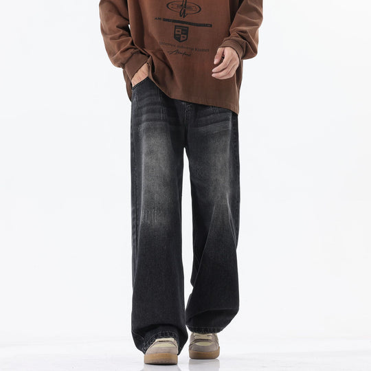 Herren Extraweite Baggy-Jeans mit extra langer Saumkante und dezenter Repair-Optik Nord Taschen