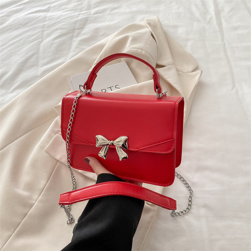 Damen elegante Handtasche mit verspieltem Schleifenakzent Nord Taschen