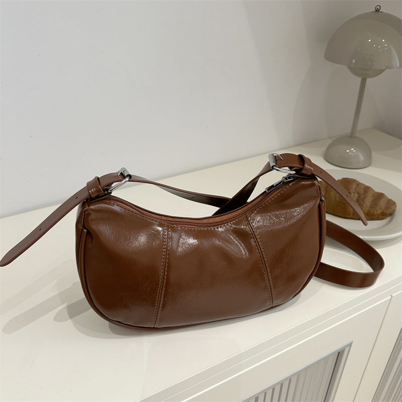 Damen Handtasche mit strukturiertem Kunstleder und verstellbarem Schulterriemen Nord Taschen